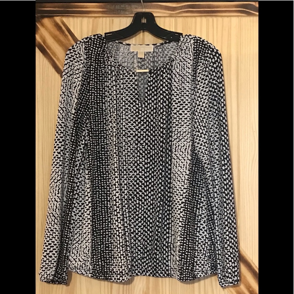 Black and White Blouse